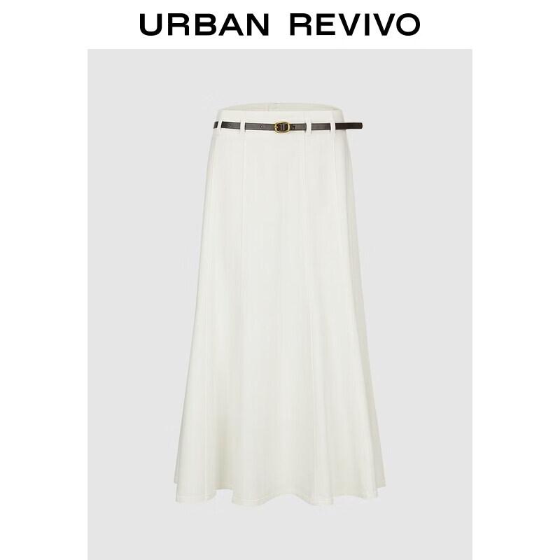 UR2026 Women s Casual Belted Half Skirt XS