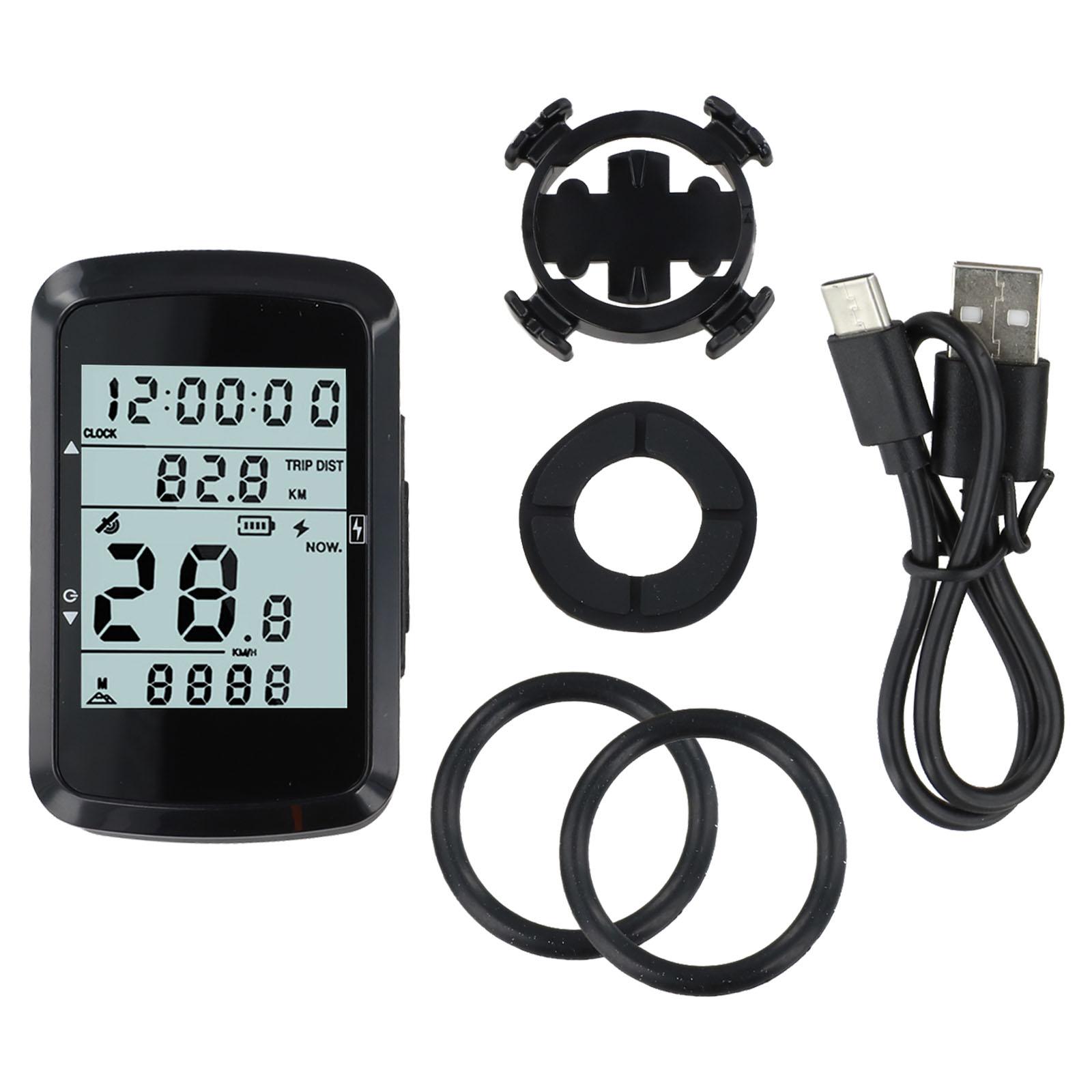 Велосипедный GPS-спидометр LCD-дисплей Беспроводной одометр computer+base