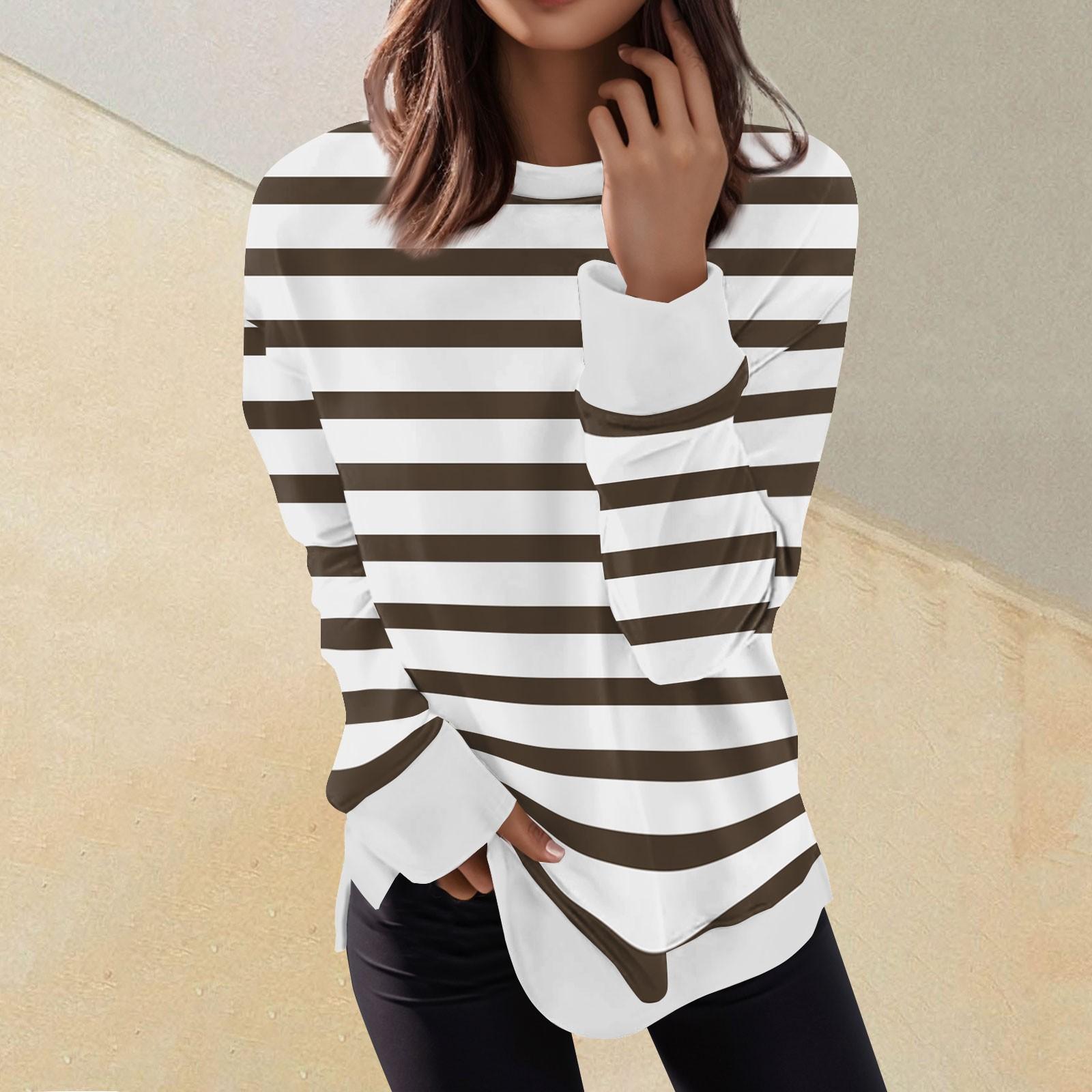 

Женский повседневный модный пуловер с длинным рукавом и круглым вырезом с принтом