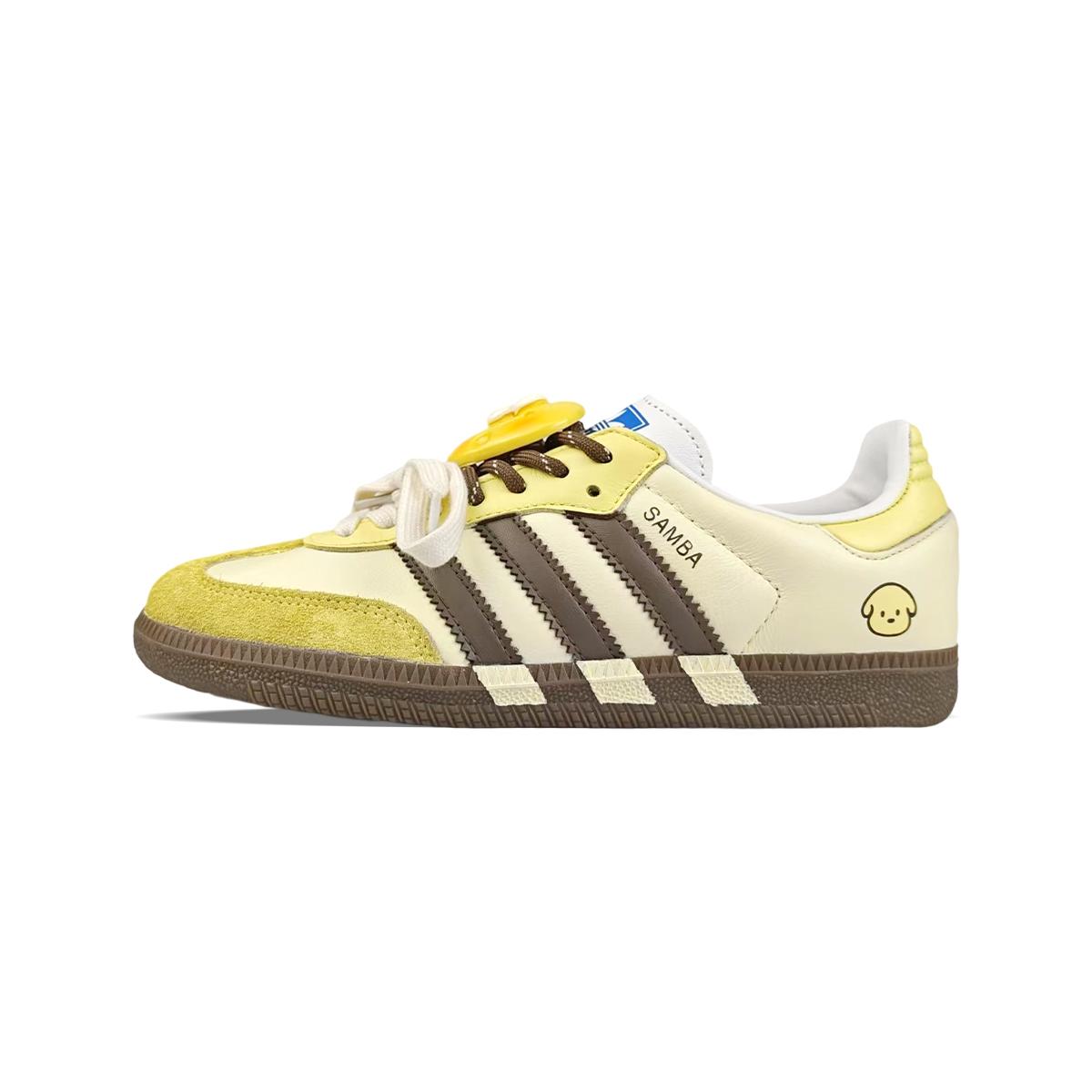 

Adidas Originals SAMBA OG BNK Egg Yolk Dog Textile, Synthetic Leather Low top Skateboard Shoes Unisex B75806(Team40-) 38⅔