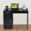 1 Drawer 1 Door Compact Computer PC Laptop Desk Table Workstation (Black)