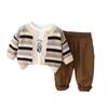 Kids Casual Long-Sleeve Set, Comfortable Daily Wear Outfits