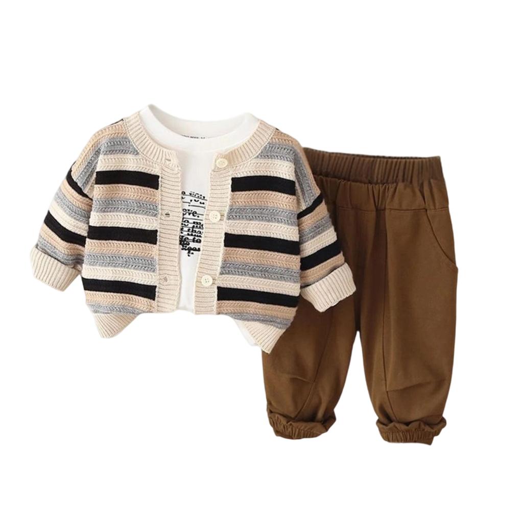 Kids Casual Long-Sleeve Set, Comfortable Daily Wear Outfits