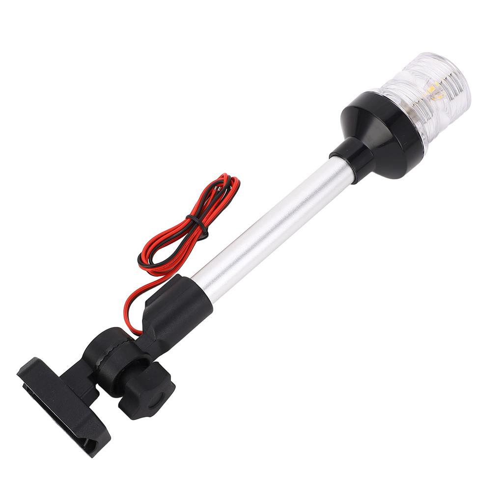 Anchor Light IP67 Waterproof White Light LED 3NM Visibility All Round Fold Down Boat Stern Light for Pontoons Flat