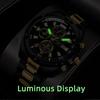 Mens Watches for Men Sports Waterproof Stainless Steel Quartz Wristwatch Man Business Watch Luminous Clock