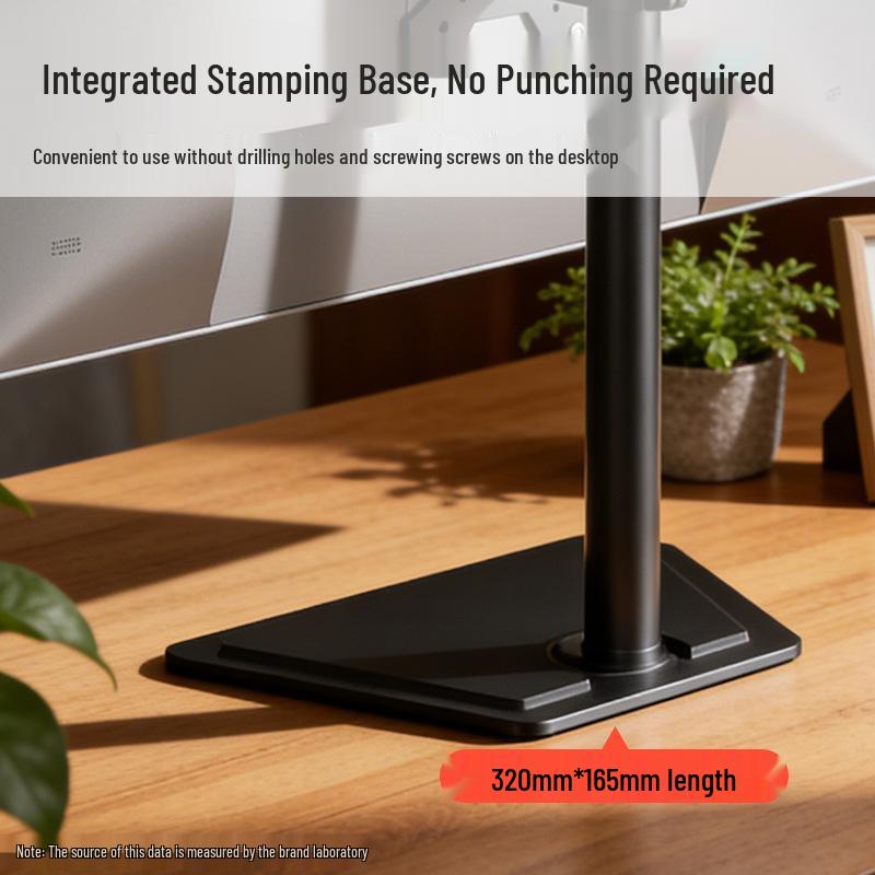 Sance Adjustable Monitor Stand 17-32" - 27" Desktop No-Punch Base