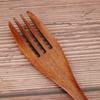 Kitchen Salad Cooking Wood Eco-friendly Natural Cutlery Wooden Forks Tableware Dinnerware