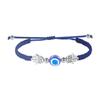 Handmade Adjustable Evil Eye Bracelet for Women - Fatima Demon Eye, Casual Style