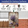 2D Flat, 1pc, Lavender Vintage Metal Sign, Aluminium Hanging Painting, Plaque Decorative Wall Art, Indoor/Outdoor Decor