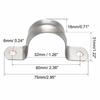 uxcell Saddle Bands, Pipe Fixing Brackets, 10-Piece Set, 32mm, 2-Hole, U-Shaped, 304 Stainless Steel, for Single Tube Pipes, Silver