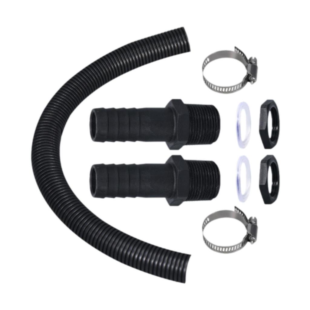Rain Barrel Connector Kit Water Collection Home Outdoor Chores with Hose
