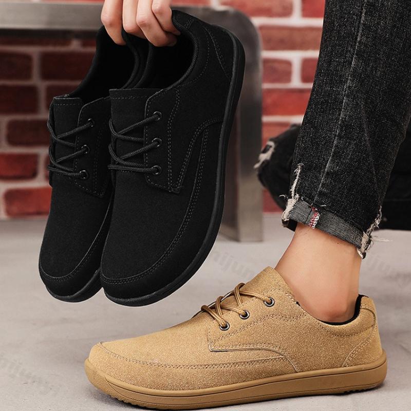 Men Low Help Walking Shoes 2026 Autumn New Fashion Vintage Outdoor Casual Shoes Lightweight Comfortable Lace Up Soft Sole Flats