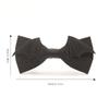 Black Halloween Cravat PU Leather Men Necktie Simple Bat Bow Tie  Cosplay