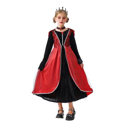 Halloween Children's Costumes Witch Dress Witch Dress Stage Costumes Vampire Demon Robe Medieval