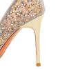 9.5CM Style Fine Heel Rhinestone High Heels Metal Pointed Women's Shoes Shallow Mouth One Pedal Crystal Single Shoes Women