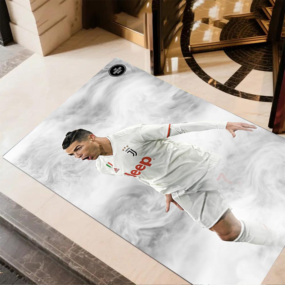 Juventus Team Celebration Area Rug Perfect for Foyer Entryway Dormitory Study Room Anti-slip Rug Office Home Decor Perfect Birthday/Christmas Gift Ide