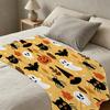 Halloween Christmas Themed Flannel Fleece Blanket Lightweight, Soft Warm Cozy Throw for Home, Window Seat, Indoor Couch Decor & Relaxing Use