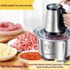 Electric 304 Stainless Steel Meat Grinder & Multifunction Kitchen Machine for Dough, Garlic Paste, and Vegetable Chopping.