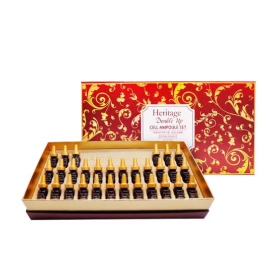 ANJO Heritage Double Up Cell Ampoule Set 2ml × 30ea – Vitamin C & E Capsule Stem Cell Ampoule ANJO Heritage Double Up Cell Ampoule Set