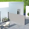 Retractable Side Awning Outdoor Privacy Screen For Garden Hot Tub Balcony Terrace Pool 400 X 180cm Light Grey