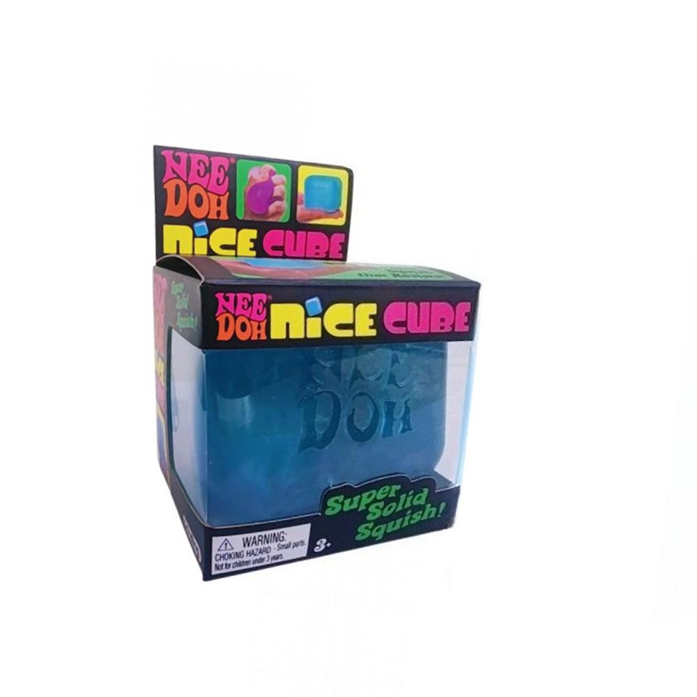Nee Doh JellyfishSquare Waterproof Squishy Stress Relief Toy Soft Squeeze Fidget Cube for Adults Fun Stress Gifts Fidget Toys