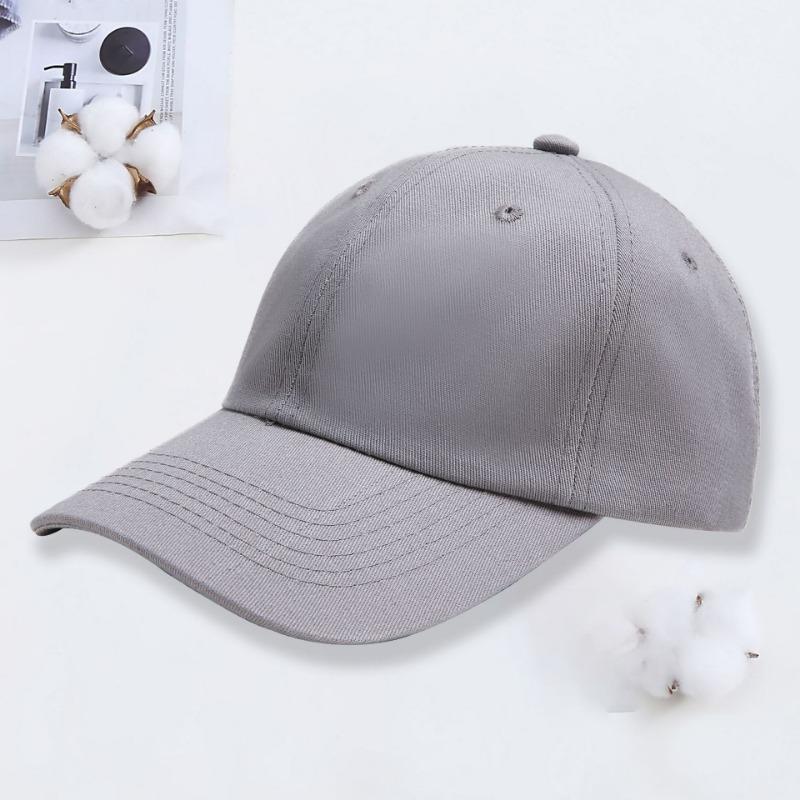 Soft top baseball hat Versatile sunscreen women's and men's caps Small batch printing embroidery