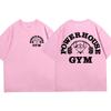 Powerhouse Gym Graphic T-shirt Men Women Clothes Funny Oversized Short Sleeve Tee Shirts Harajuku Geek Fitness Vintage T Shirt
