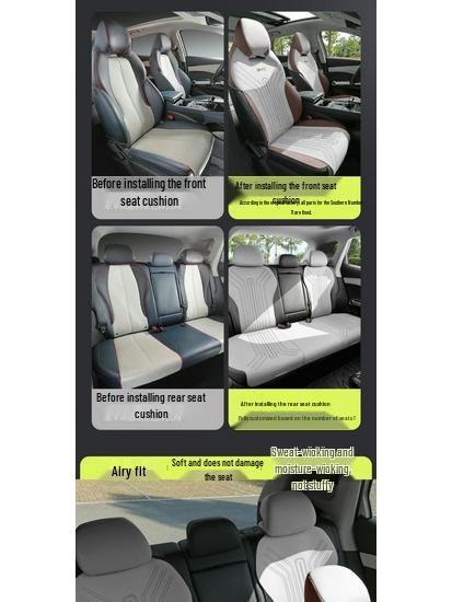 All-Season Ventilated Seat Covers for BYD Yuan Plus Champion Edition