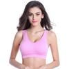 Plus Size Seamless Wireless One Piece Thin Shaping Sports Yoga Bra For Women