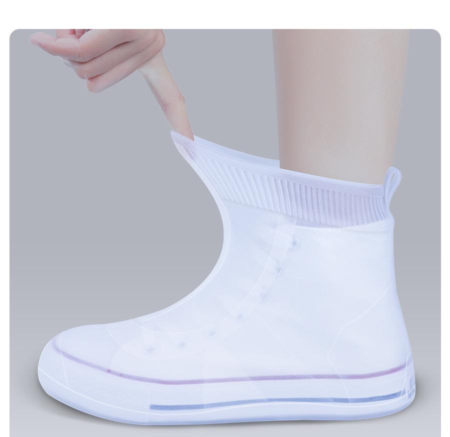 Unisex Waterproof Non-Slip Silicone Rain Boots - Durable, Thickened, and Wear-Resistant for Rainy Days