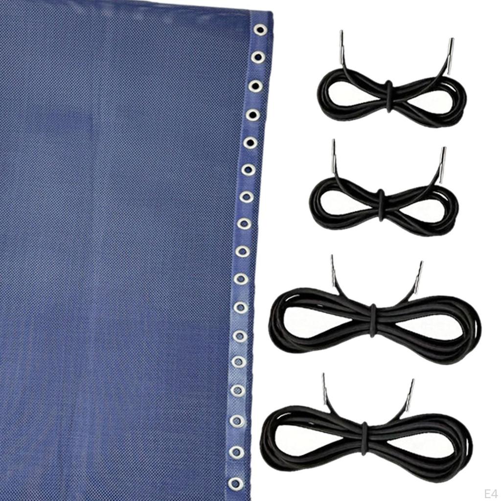 Chair Replacement Fabric 160x43 cm Folding Lounge Repair Cloth with Cords Kit