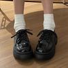 Retro Platform Versatile Lace-up Small Leather Shoes Women's Spring New Skirt