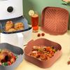 2pcs Silicone Air Fryer Liner 8.27 Inch, Suitable For 5L To 6.6L Air Fryer, Heat Resistant Easy Clean Air Fryer, Suitable For Air Fryer Accessories