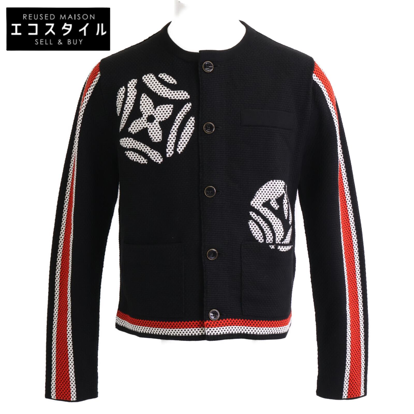 

LOUIS VUITTON Domestically authorized 25-year-old RM252M XKZ HTN65W Monogram Giant cotton knit Jacket S blackUsed