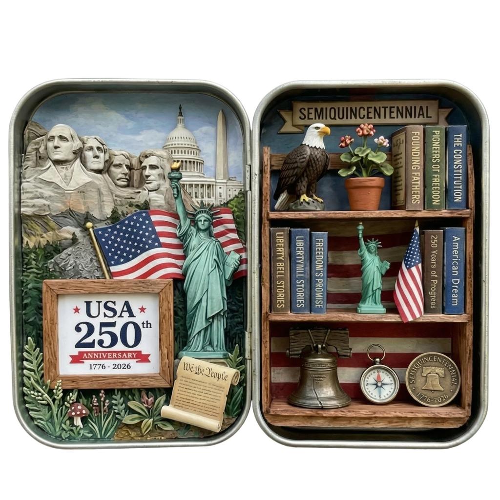 0th USA Keepsake Box – Semiquincentennial Edition (1776–2026)