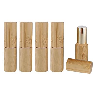 Felimoa Bambus ruj ruj cosmetice handmade set de rezerve 5 bucăți carcasă, recipient, recipient,