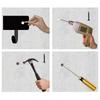 M-Modern-6 Hooks Key Rack For Wall Metal Keys Holder Decorative Wall Mounted Elephant Design Style Key Rack For Wall Key Hanger