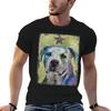 Pit Bull Terrier T-Shirt T Shirts Designer Men T Shirt Cotton 100% Black Cotton T-shirt Plain F