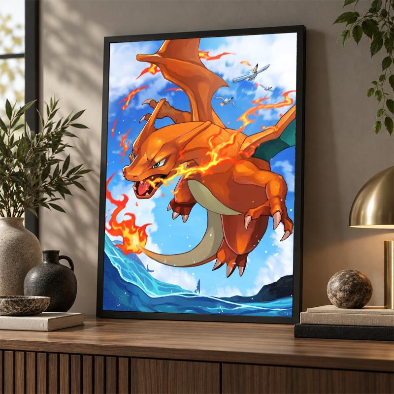 5D Diamond Painting Charizard DIY Full Drill Diamond Art Kit Home Decoration