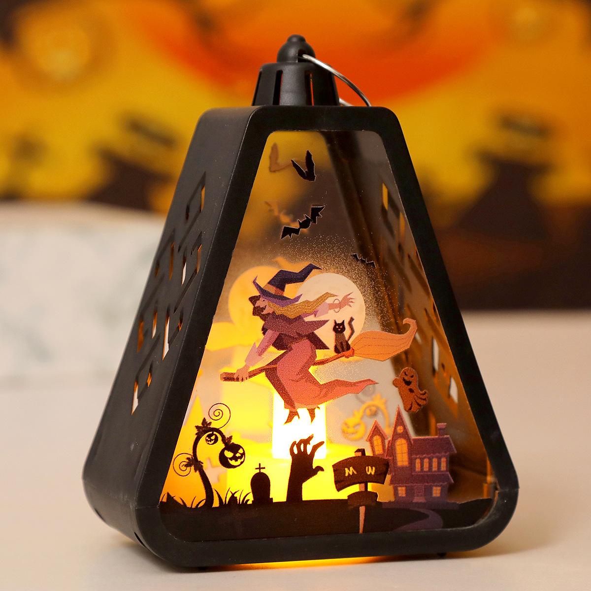 Hand-held Pumpkin Lanterns Halloween Decorations Small Gifts Desktop Ornaments Props For Decoration Other