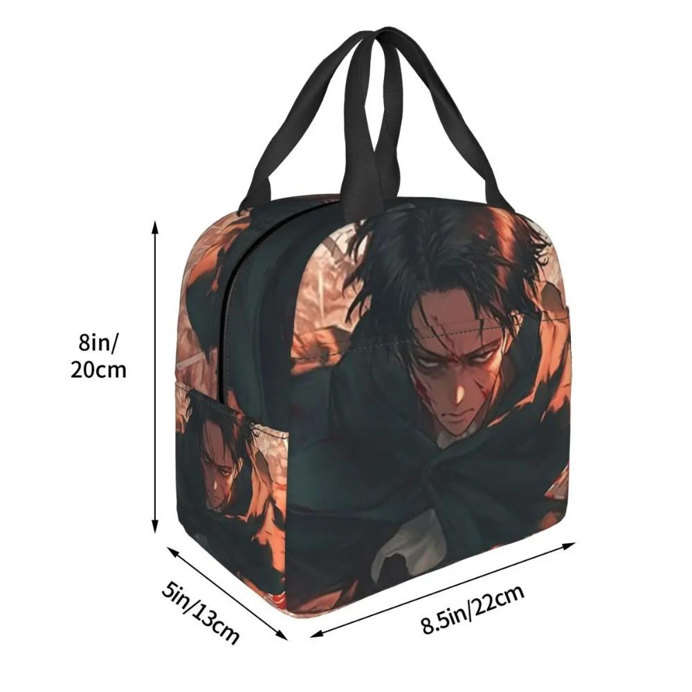 Attack On Titan Anime Insulated Lunch Bag for Kids School Cooler Thermal Food Box Tote Portable Lunch Boxes Container