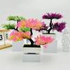 Three-Pronged Pine Artificial Plant Home Decoration Ornament Bonsai Potted Plant
