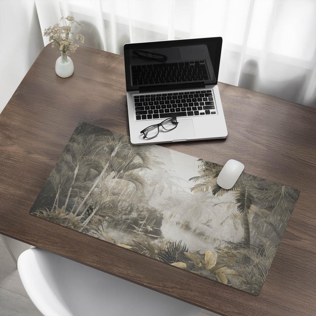 Tropical Jungle Desk Pad for Graphic Designers and Artists 90x45 cm