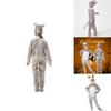 Adorabile Costume da Asino per Bambini per Halloween Cosplay Materiale Poliestere