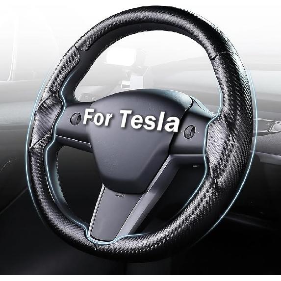 Steering Wheel Cover For Tesla Model 3 (2017-) / Model Y (-2024),Anti-Slip,Comfortable Grip, Breathable,Ized For Tesla Model 3/Y Accessories,Matte For Model 3 (2017-2023) /