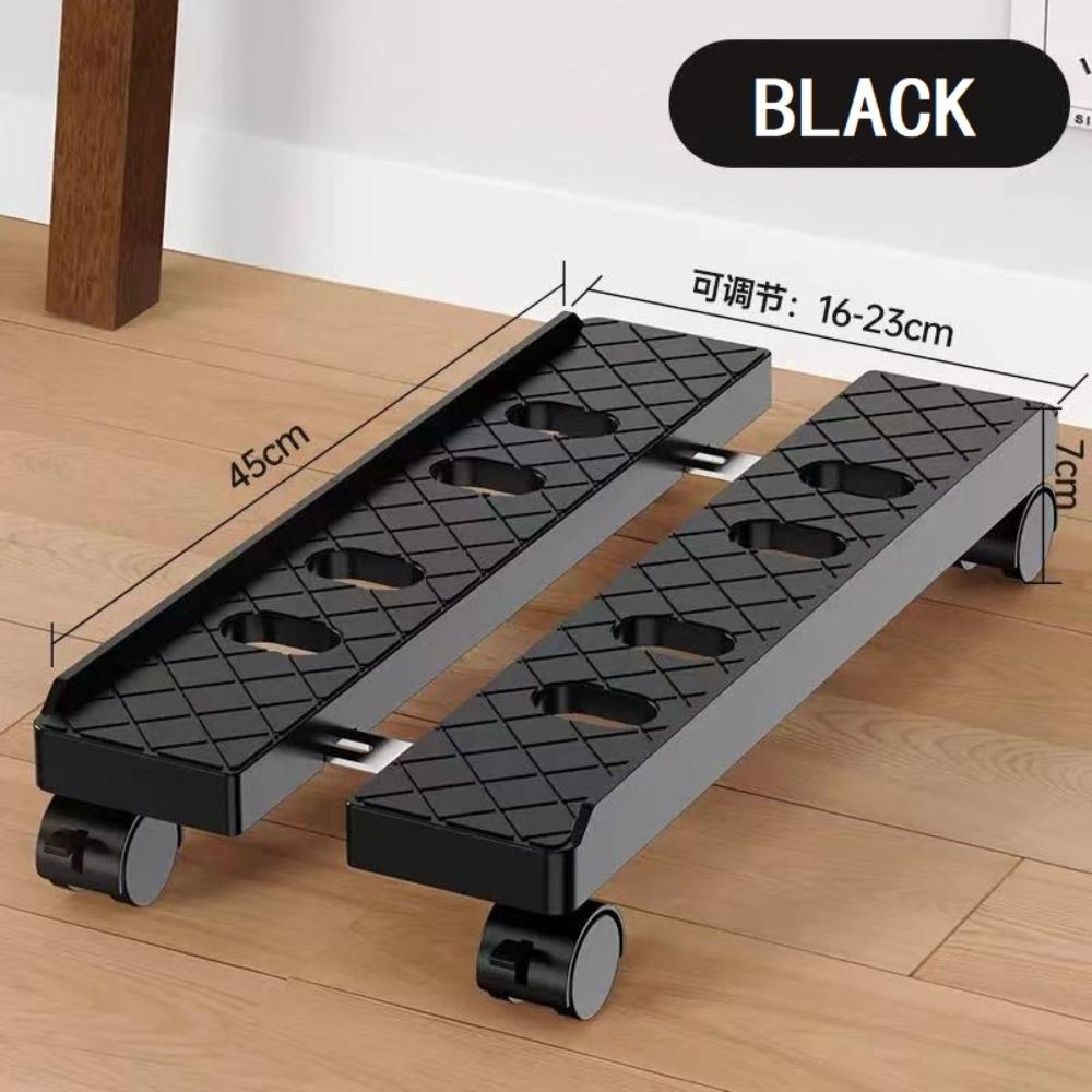 

Width Adjustable Gaming PC Shelf Stablilty Office Desk Accessories Mobile Computer Tower Stand чорний