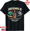 Maglietta con Toppa Missione Artemis II Ritorno sulla Luna 2026 Vintage