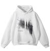 Streetwear Abstract Shadows Graphic Unisex Plus Size Hoodie