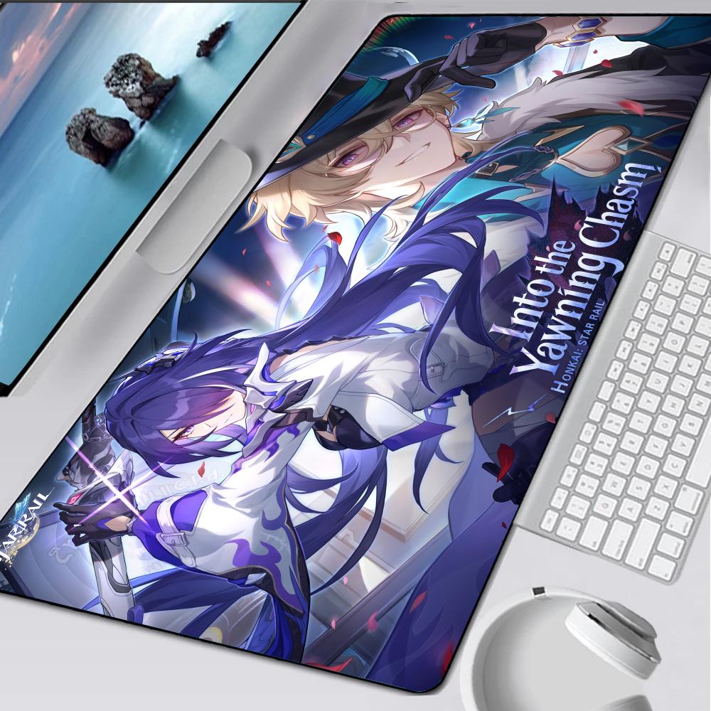 

Honkai Star Rail Сверхширокий Коврик для Мыши Резиновый Коврик Ноутбук XXL Коврик для Мыши Ноутбук Геймер Компьютерный Стол Игровые Аксессуары 600x300x2mm