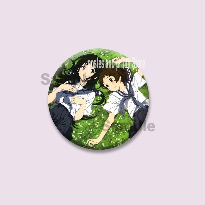 Cute Anime Hyouka Enamel Pins Clothing Bag Hat Jewelry Accessories Cartoon Round Brooch Eru Chitanda Animation Badge Toys Gifts